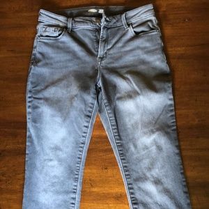 Women's Old Navy Rockstar Grey Super Skinny Jeans Size 6
